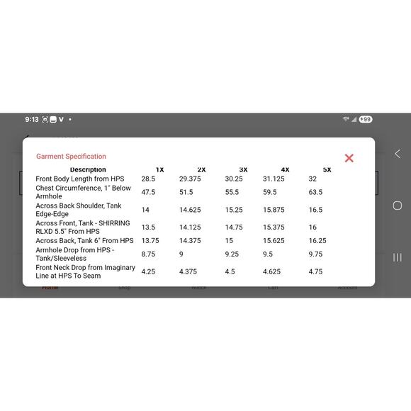 Denim & Co Size 3X Red Jersey Split Neck Swing Tank A648429 NWOT - Picture 8 of 8